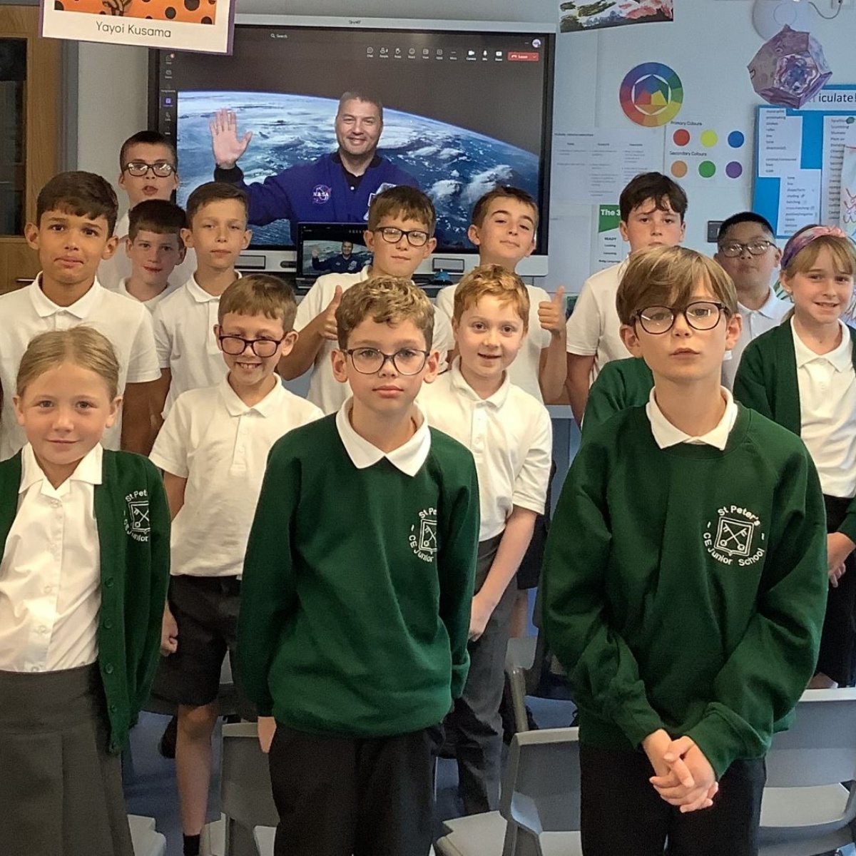 St Peter-In-Thanet CE Junior School - Space Club meet a NASA astronaut!